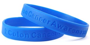 Colon Cancer Awareness Rubber Wristband