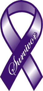 Cancer Survivor Purple Ribbon