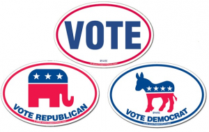Voting Bumper Sticker Decals