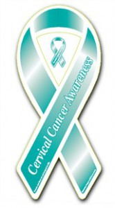 Cervical Cancer Awareness Ribbon Magnet