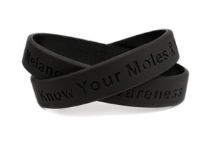 Melanoma Awareness Rubber Wristband