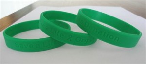 Organ Donor Awareness Wristbands