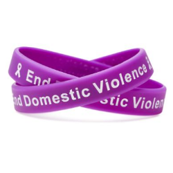 end domestic violence purple wristband